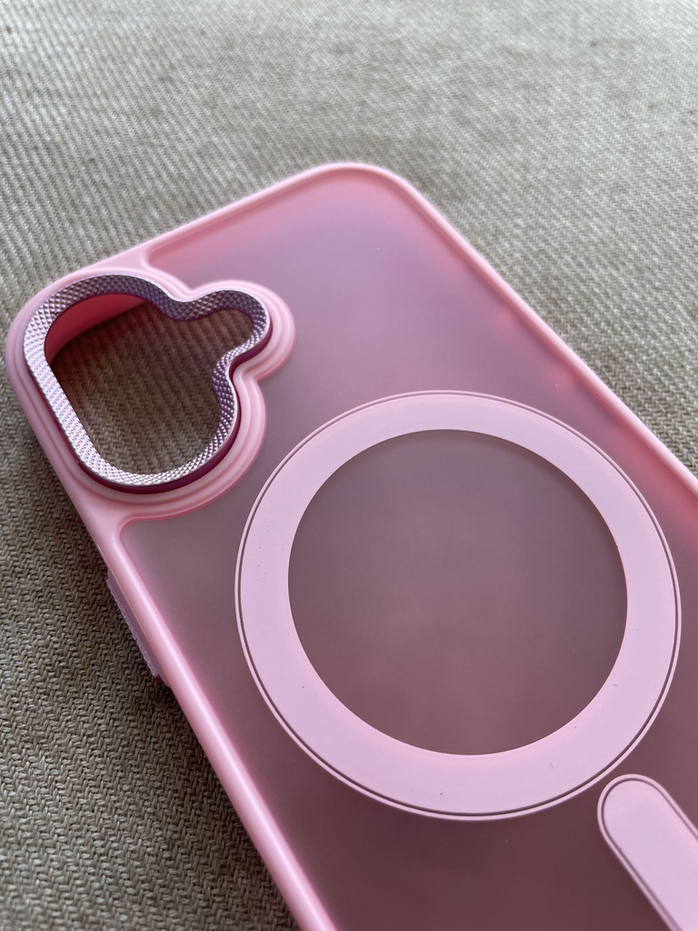 iPhone 16 smoked back case with camera protection and MagSafe charging