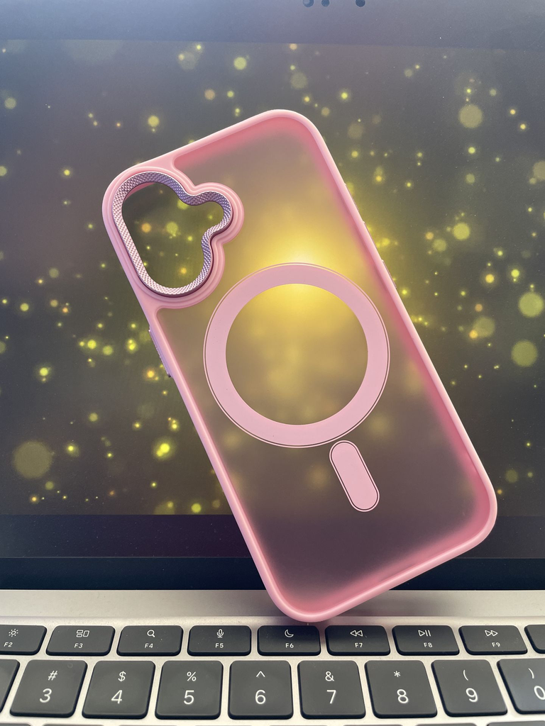 iPhone 16 smoked back case with camera protection and MagSafe charging