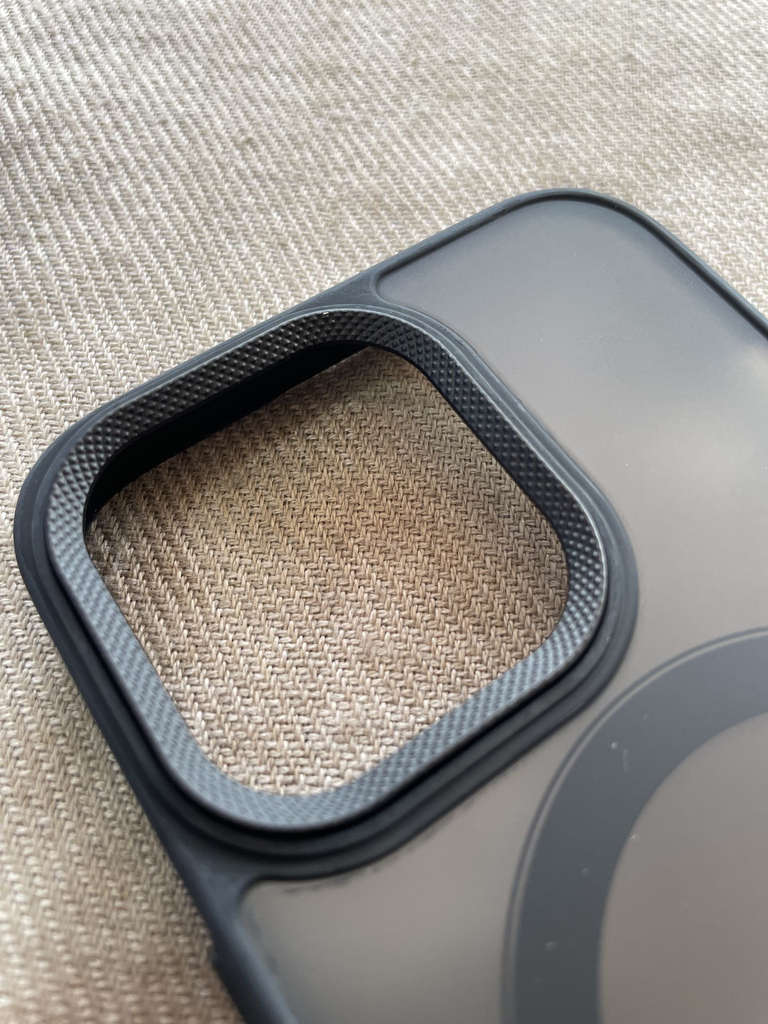 iPhone 16 designer smoked case with camera protection and MagSafe charging