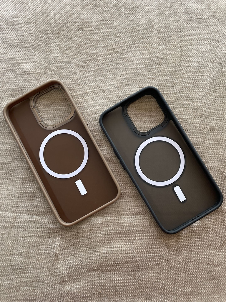 iPhone 16 designer smoked case with camera protection and MagSafe charging