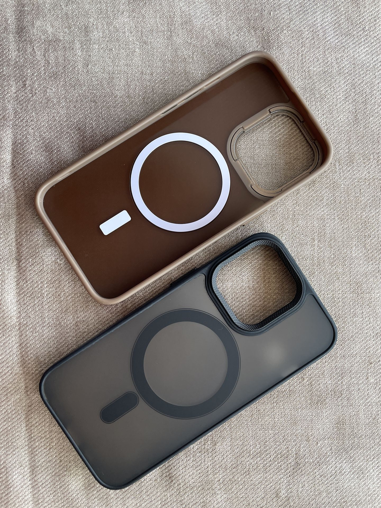 iPhone 16 designer smoked case with camera protection and MagSafe charging