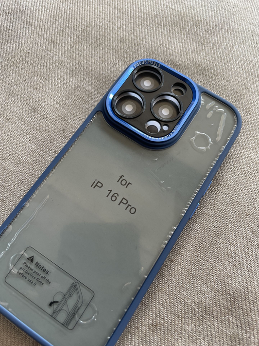 iPhone 16 Pro crystal glass back cover with camera protection