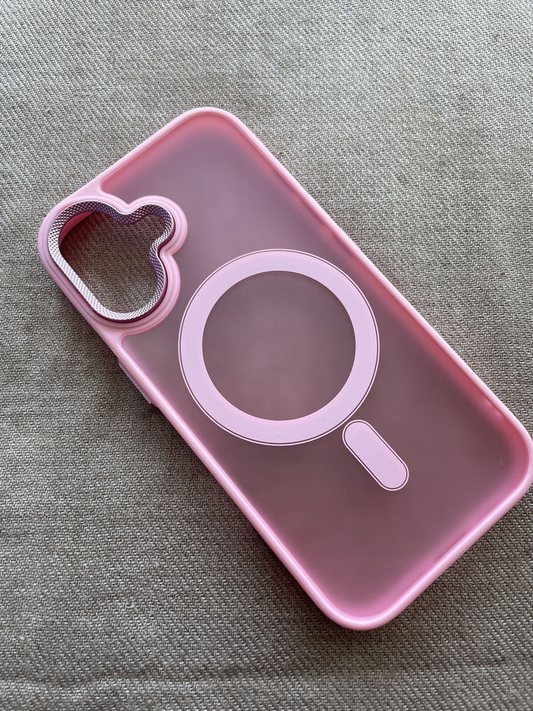 iPhone 16 smoked back case with camera protection and MagSafe charging