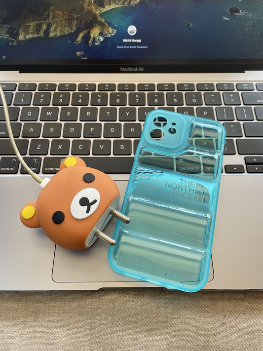 Back Cover Case for iPhone Soft Flexible TPU Shockproof Protective Luxury North Puffer Edition Case (Mint Color)